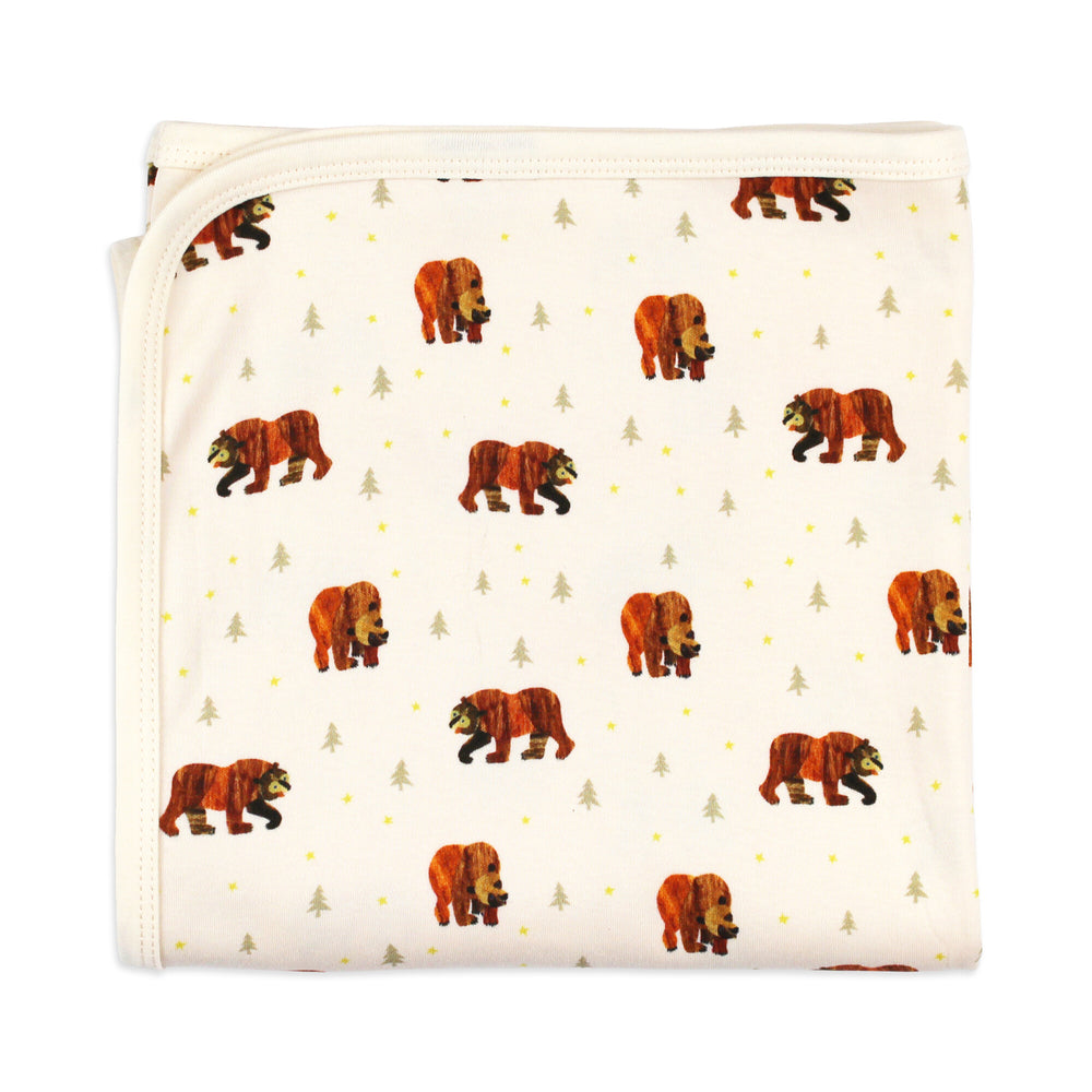 Organic Blanket in Brown Bear.