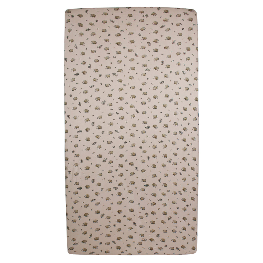 Organic Crib Sheet in Prickles, Flat