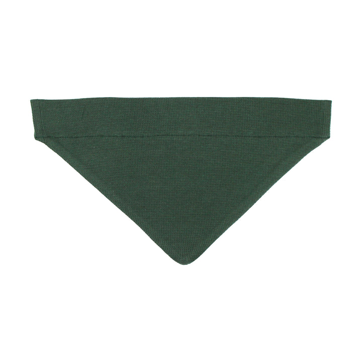 Organic Thermal Pet Bandana in Evergreen.