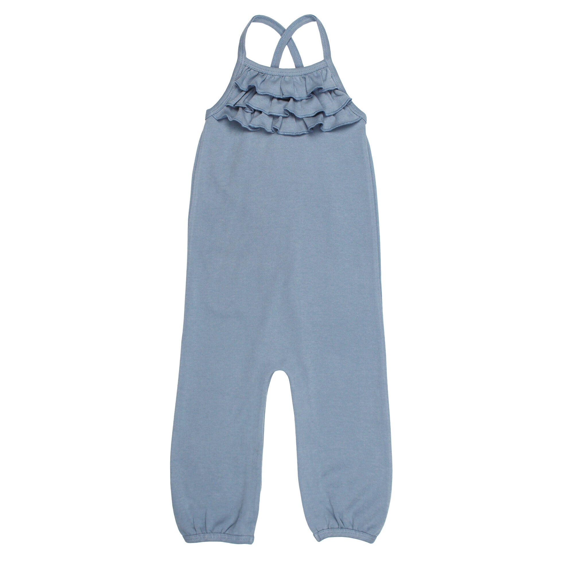 Kids' Organic Halter Romper in Pool