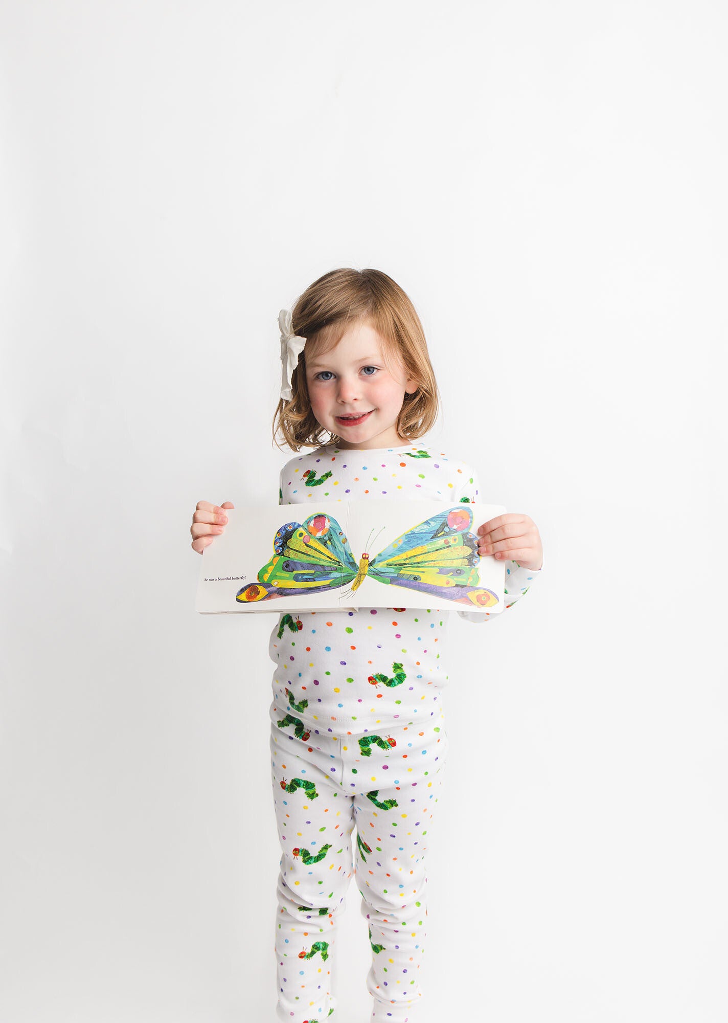 Kids Organic L Sleeve PJ Set in Caterpillar L ovedbaby