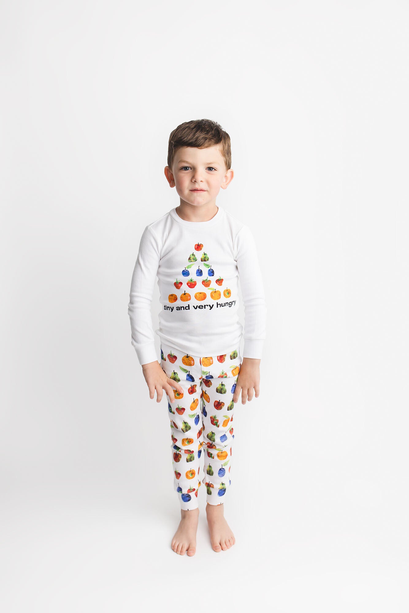 Kids Organic L Sleeve PJ Set in Still Hungry