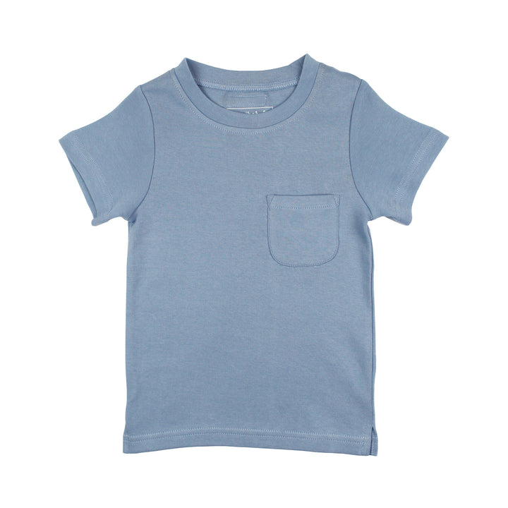 Kids' Crewneck Tee in Pool, an ocean blue color.