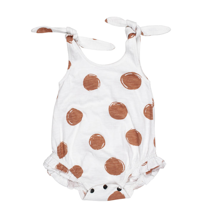 Slub Jersey Bodysuit in Adobe Dot.