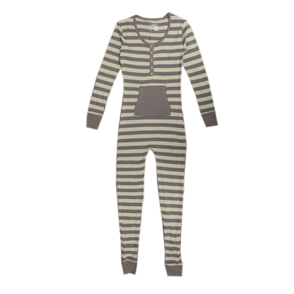 Women's Organic Thermal Onesie in Mist – L'ovedbaby