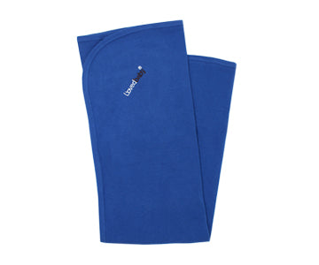 Organic Thermal Swaddling Blanket in Sapphire, Flat