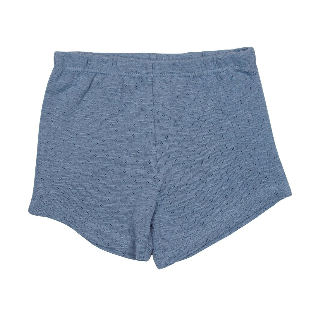 Pointelle Tap Shorts in Pool, Flat