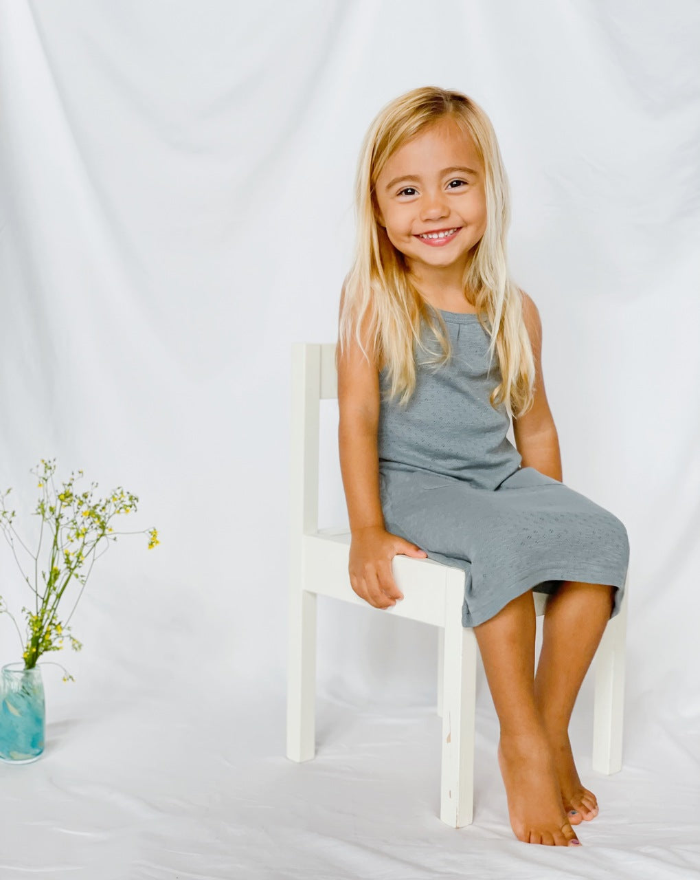 Kid's Pointelle Halter Dress in Pool, Lifestyle
MelissaMiddleton
