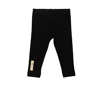 Organic Kids' Leggings in Black, Flat