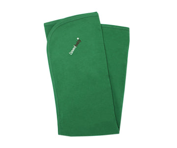 Organic Thermal Swaddling Blanket in Emerald, Flat