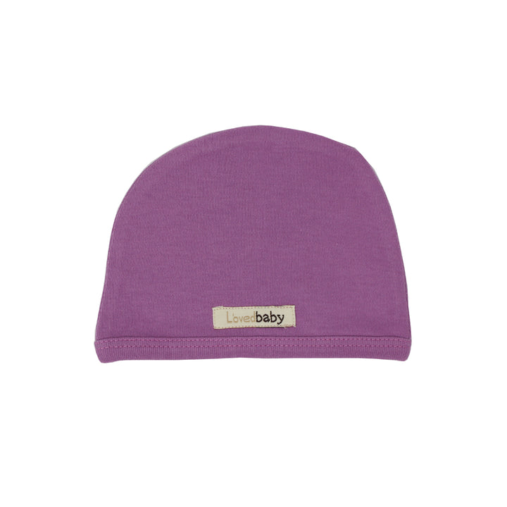 Organic Cute Cap in Grape, Flat