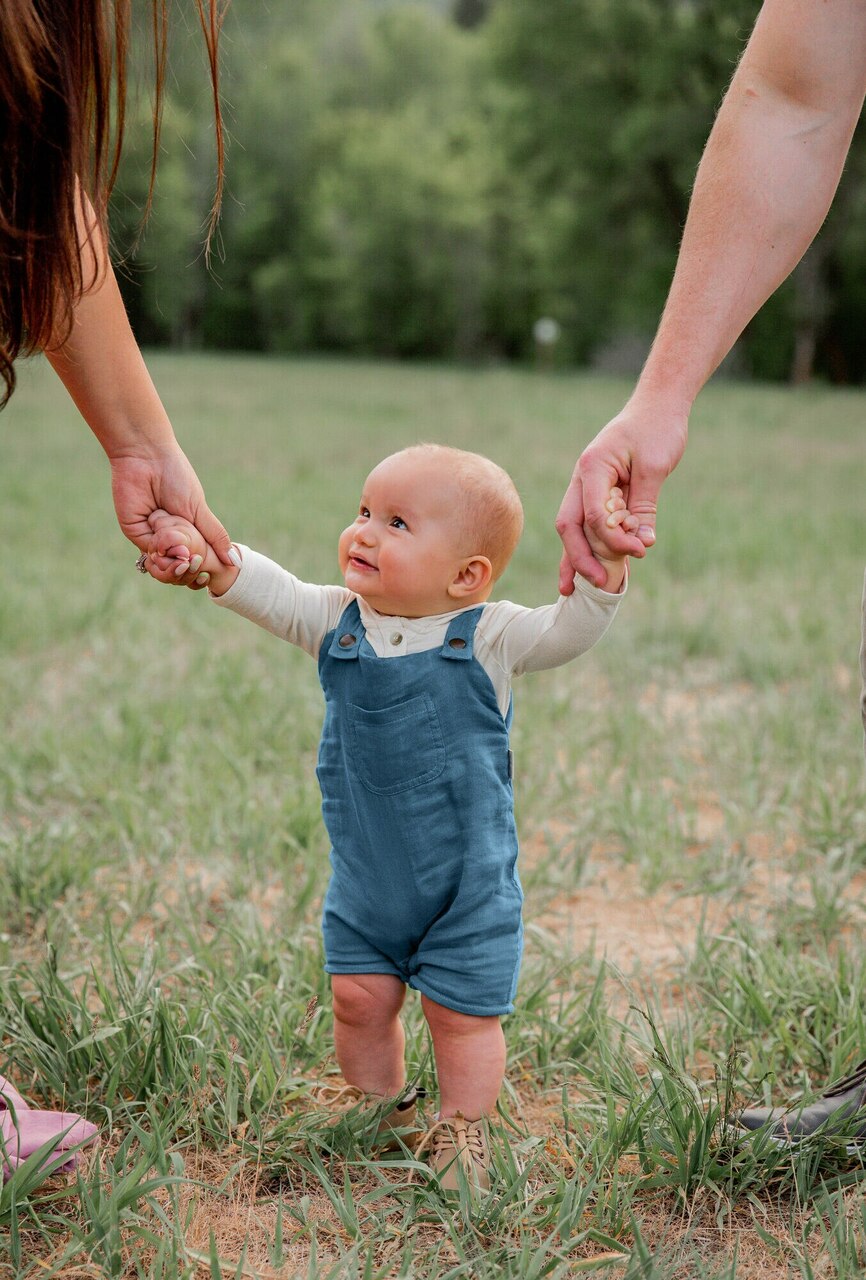 Organic Muslin Overall in Pacific, Lifestyle