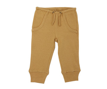 Organic Thermal Kids' Jogger Pants in Topaz, Flat