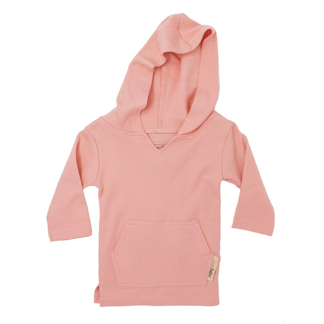 Organic Hoodie in Coral L ovedbaby